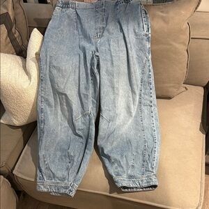 Casual Light Blue Denim Pants